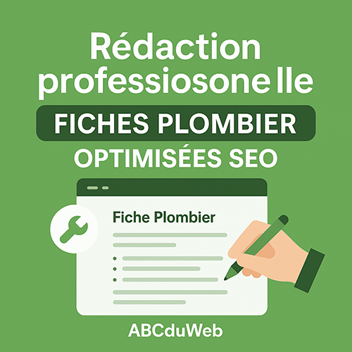 Rédaction SEO professionnelle – Fiche Plombier optimisée pour Vite-un-Plombier.fr