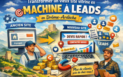 Transformer un vieux site vitrine en machine à leads en Drôme-Ardèche : guide SEO local 2026