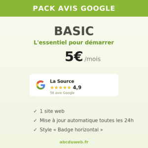 Pack Avis Google — Basic