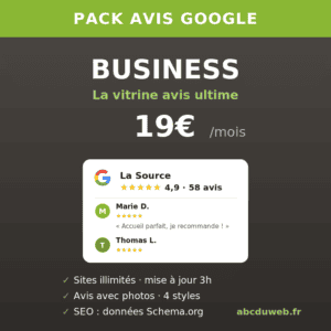 Pack Avis Google — Business