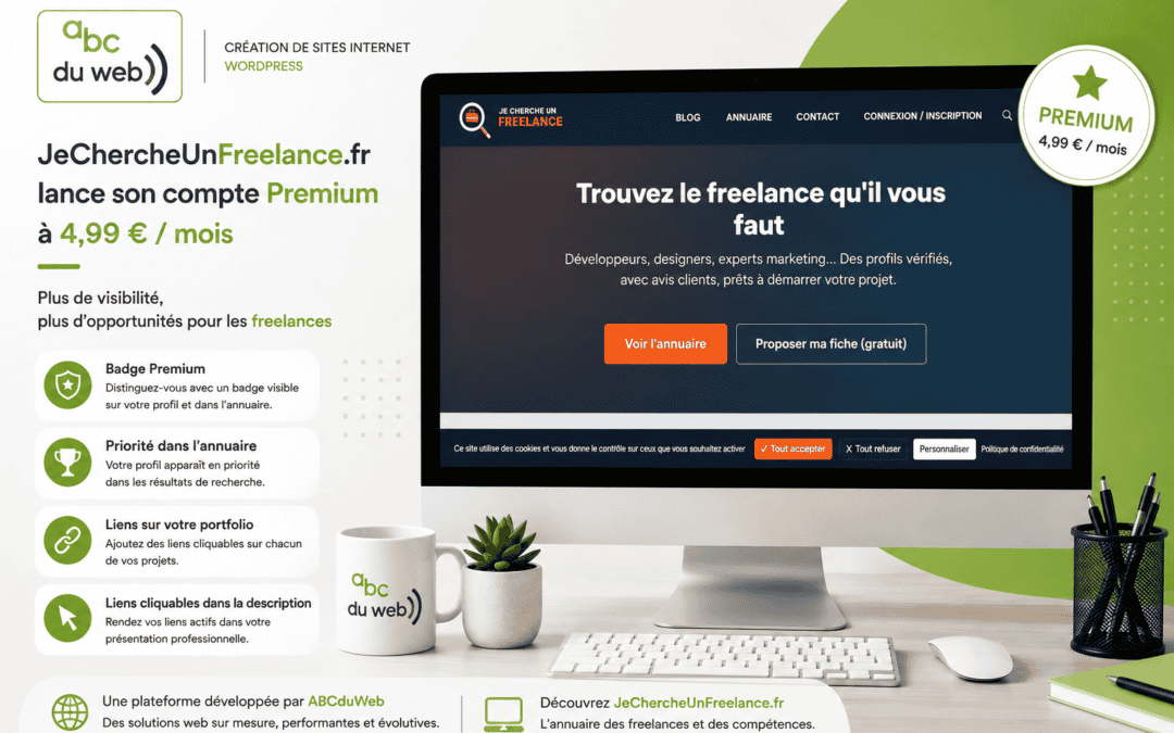 JeChercheUnFreelance.fr évolue : découvrez le compte Premium pensé pour améliorer la visibilité des freelances