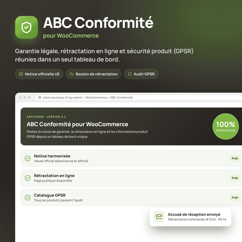 ABC Conformité pour WooCommerce